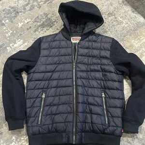 Levi’s bomber jacket with hoodie